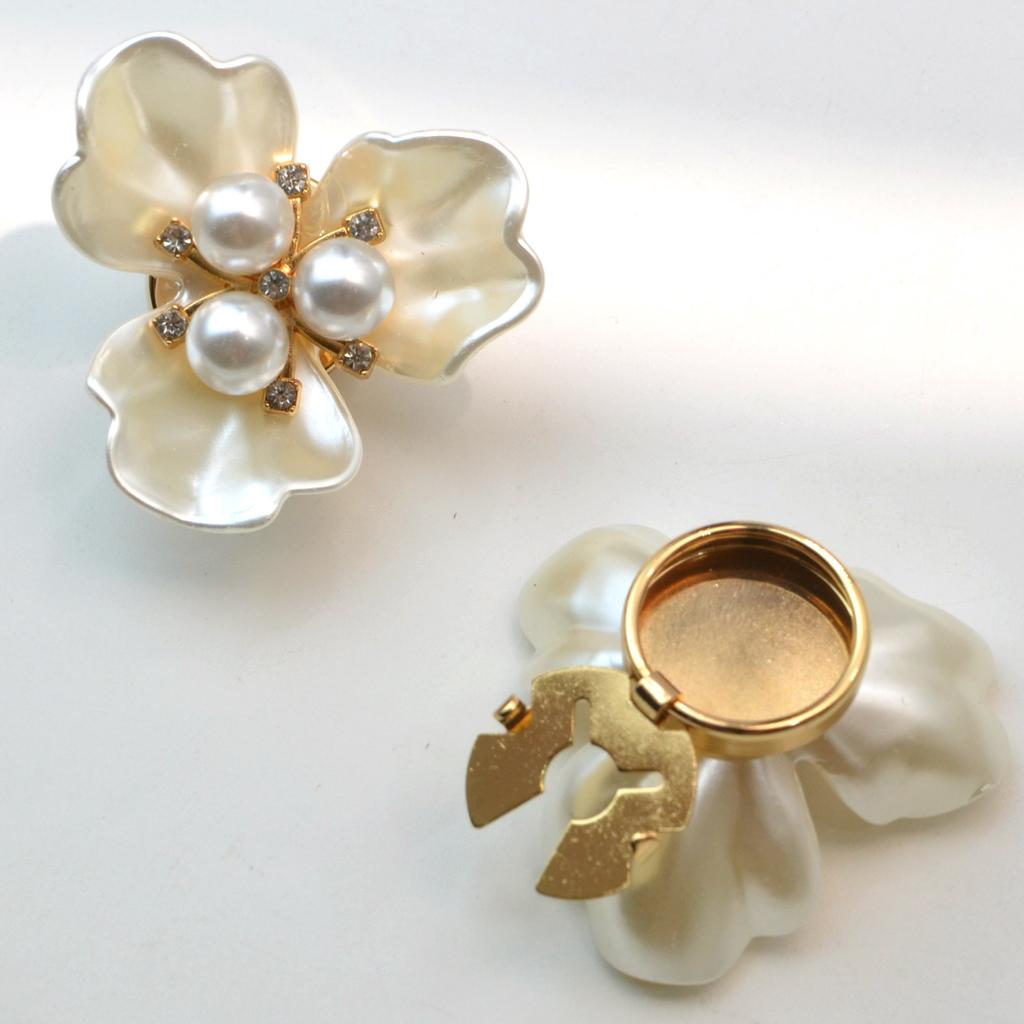 Premium Button Cover Set  Rhinestone Embellished Clips | Shirt Dress Two-in-One | Seamless Installation | Christmas Gift Choice