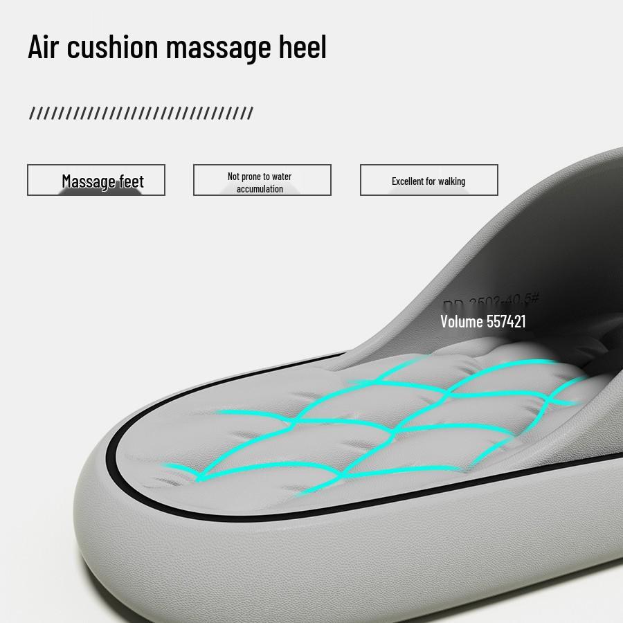 Stylish Non-Slip Men's Indoor Slippers: Odorless Home & Bath Sandals for Summer