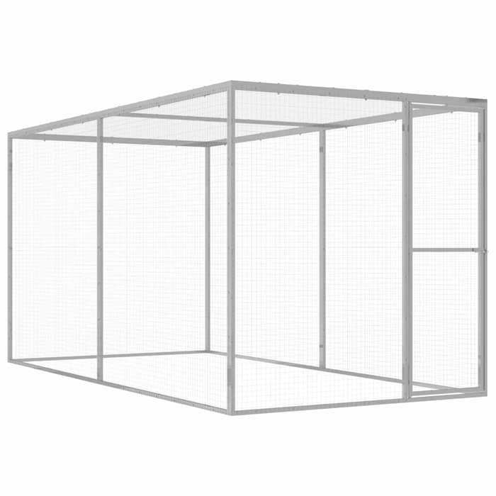 Cage pour chat - vidaXL - 3x1,5x1,5 m - Acier galvanisé - Extérieur - Montage facile