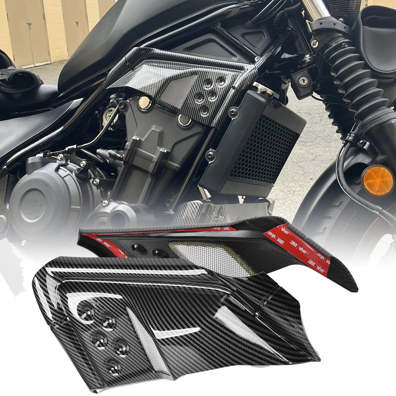 Midimttop Motorcycle Engine Upper Front Side Infill Trim Panel Frame