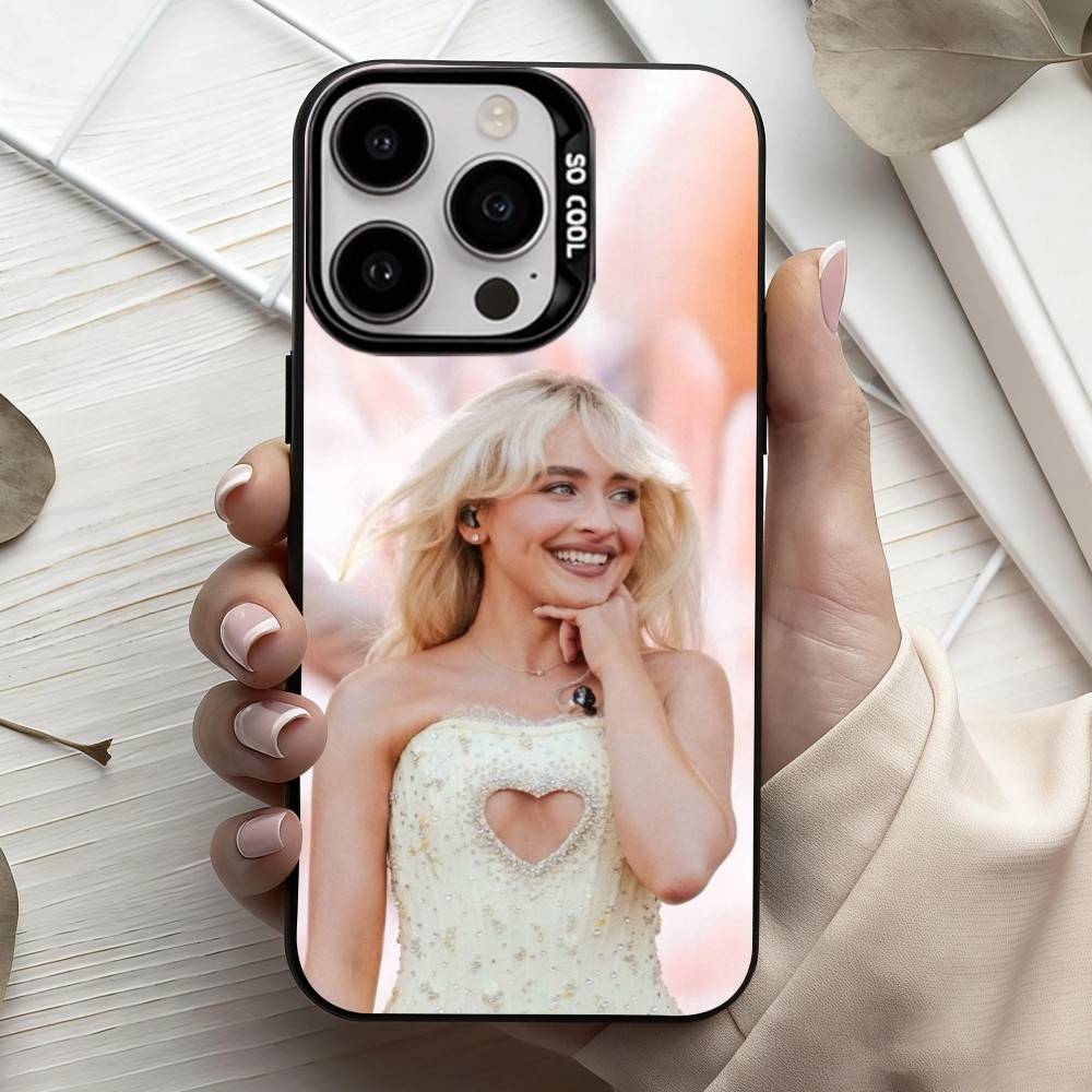 Singer S-Sabrina C-Carpenter  Phone Case For iPhone17,16,15,14,13,12,11 Plus,Pro Max Candy Silver Plated Inside Cover