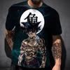 3d Print Short Sleeve for Men T-Shirt Summer Casual Top Handsome Fashion Men Clothing Loose Oversized Short Sleeve Tees