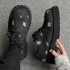 2024 new big head Derby shoes men's autumn and winter platform casual leather shoes hole tooling 9261-J
