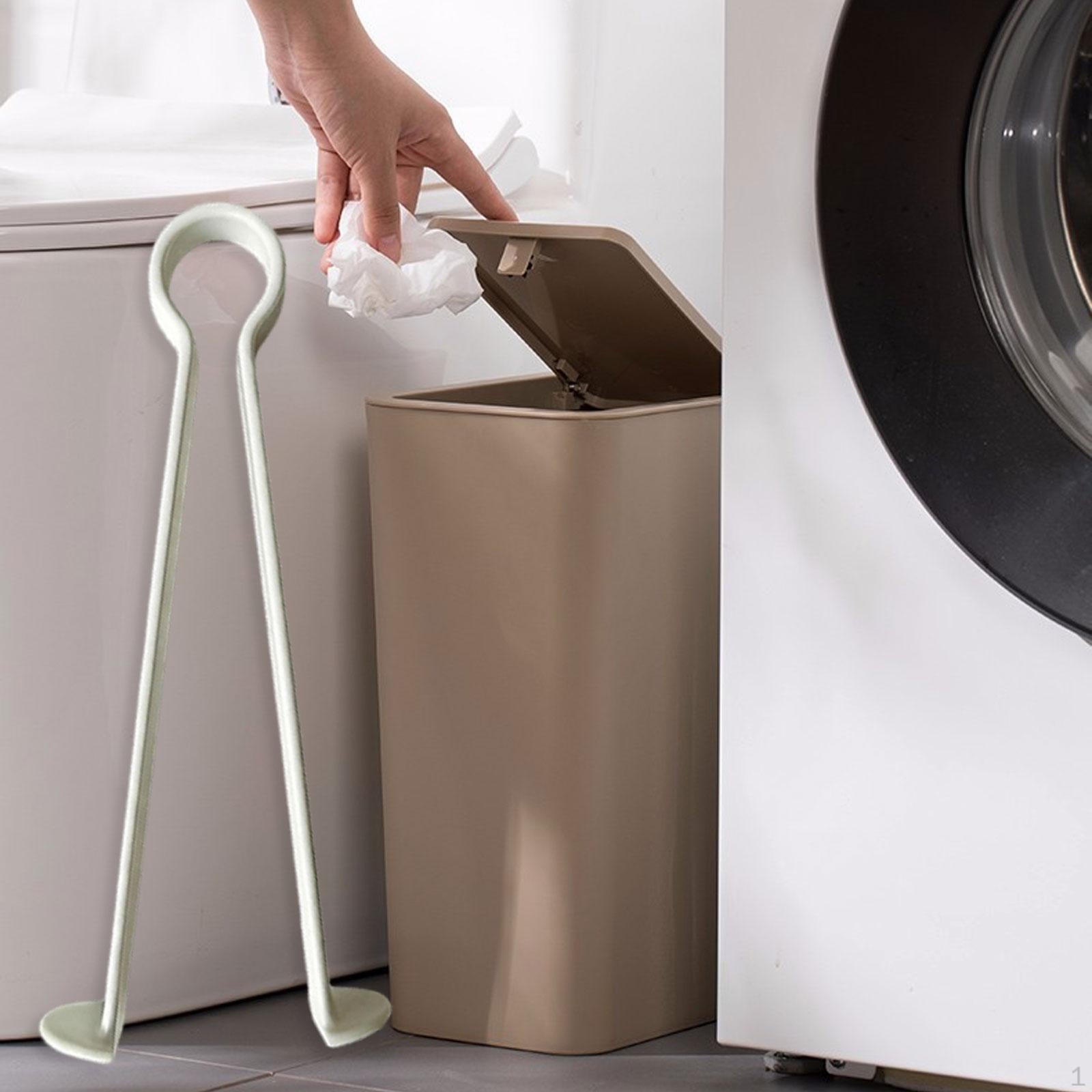 

Trash Picker Garbage Clamp White Ergonomic Handle Reacher Tool Litter Pick up for Rooms