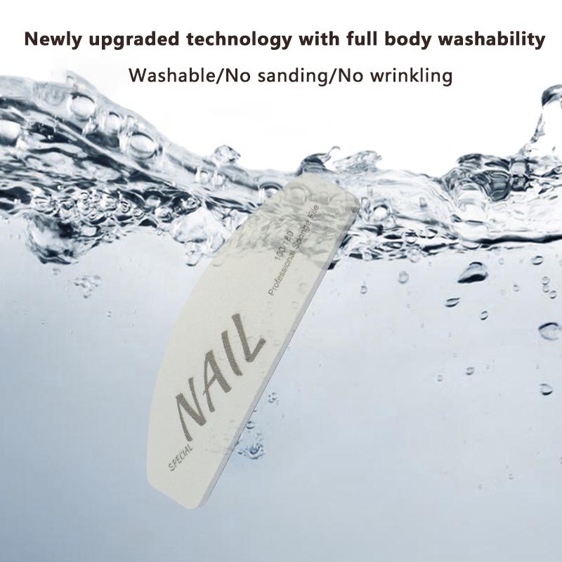 1Pcs Mini Nail File Buffer Double Sided Grit 100/180 Emery Board Manicure Tools For Nail Grooming/Styling Acrylic Nails