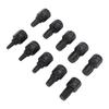 10Pcs Damaged Screw Extractor Set Cr V Steel 18in to 1332in Hex Bolt Extractor for