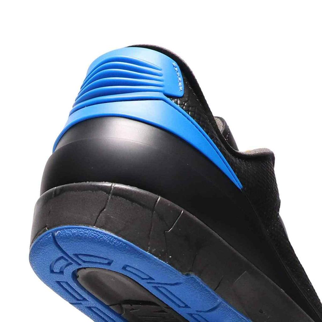 DJ4375-004 Off-White A Nike Air Jordan 2 Low Black and Varsity Royal (Men's)