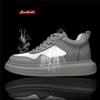 Fashion Hollow Out Breathable Height Increase Shoes for Men Summer Elevator Sneakers Increase Insoles 6~7CM Lift Thick Sole Casual Sport