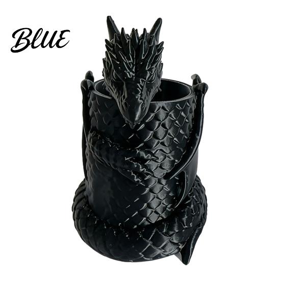 Unique Dragon Gifts for Men Shape Pen Holder 3D Printed Cup Decorative Desk Practical PLA Container Organizer Pencils Makeup Brushes Stationery