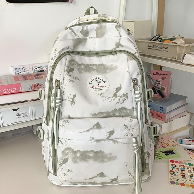 Children's schoolbag Elementary school student Junior high school girl college student Printed backpack
