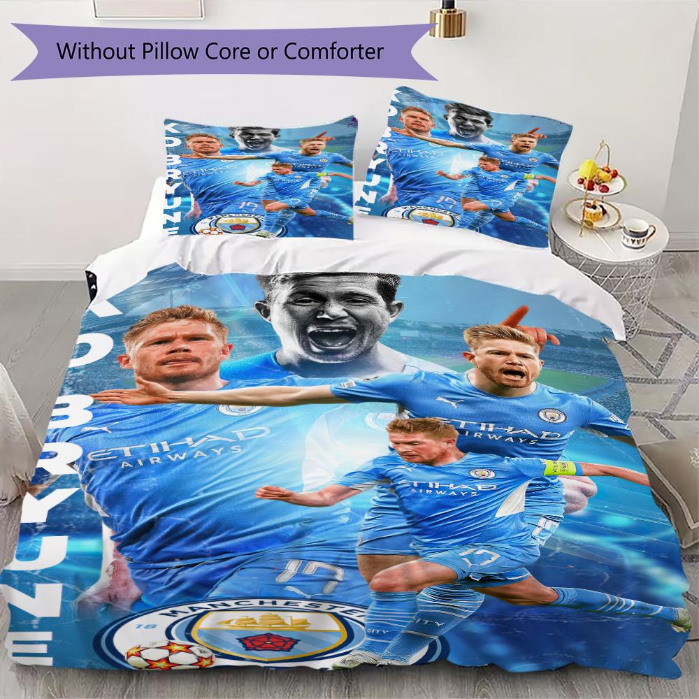 Former Manchester City F.C. Belgian athlete Kevin De Bruyne Home Decoration Soft Bedding Down Pillowcase Duvet Cover (without core) 3