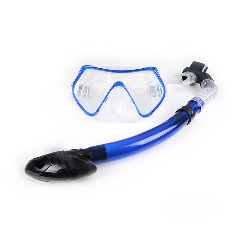 

Водонепроницаемые очки для дайвинга, полностью сухие очки для подводного плавания с трубкой, гидрокостюм, материал из закаленного силикона стекла. One size