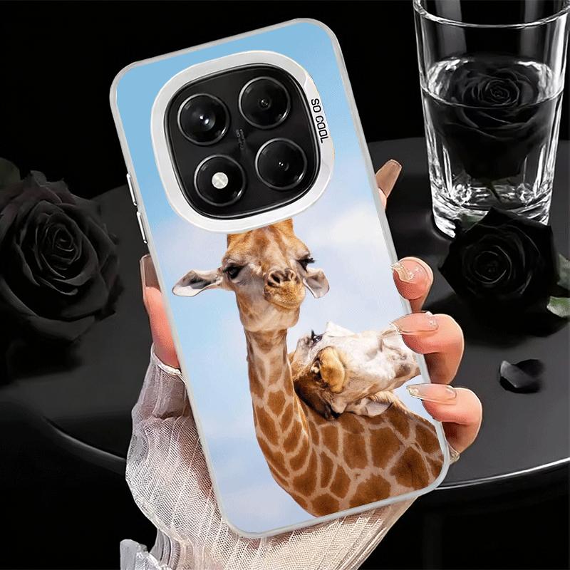 Giraffe Animal Pattern Shockproof Phone Case for Xiaomi Redmi Note 15 14 13 12 Pro Plus 11 11S 11T 5G Cover Anti Fall Fundas
