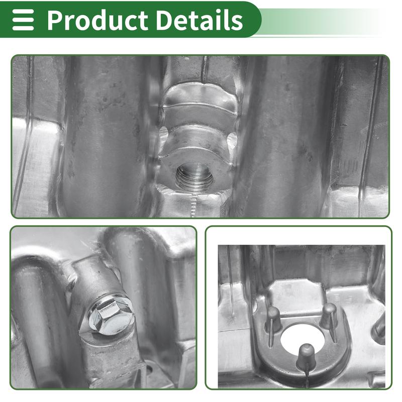 UXCELL 1 Pc No.03G103603H Engine Oil Pan for Volkswagen Tiguan Aluminum Silver Tone