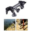 Rustproof Aluminum Fishing Rod Stand Features One Hand Operate and Smooth Rotating for Easy Adjustments