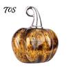 Mini geschnitzte Kürbis-Ornamente Natürlicher Kristall-Anhänger, Stein-Charm mit Mikro-Landschafts-Accessoires Metallhaken, Halloween-Dekoration, Ferienhaus