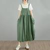 Ärmelloses Plus-Size Vintage Neues in Kleidern für Damen Lässig Locker Lang Sommer Trägerkleid