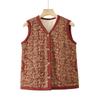 YUZHAOLIN Women's Mid-Aged & Elderly Thickened Velvet-Lined Cotton Vest
