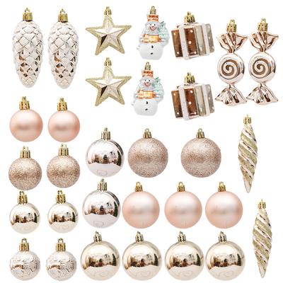 29/20Pcs Christmas Tree Balls Hanging Pendant Candy Cane Pine Cone Ornament Set Christmas Home Decoration 2024 Navidad New Year