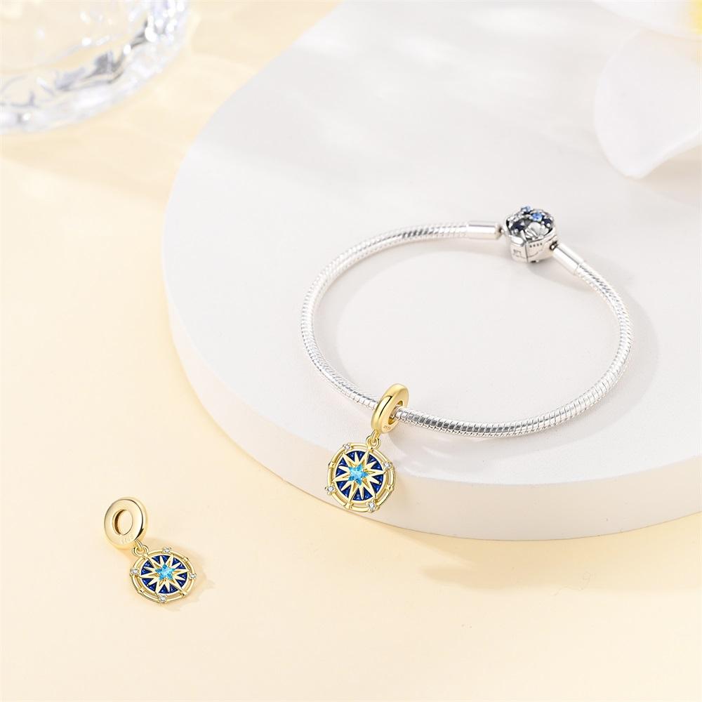 Pendant Charm Bead Copper Mystery Star Pendant Beads Fit Original Bracelet For Jewelry Making Valentine'S Day Gift