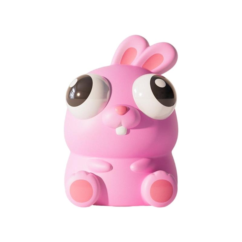 

Eye Popping Squeeze Toy Anxiety Reduce Cartoon Animal Decompressing Toy for Office Squeezable Relaxing Entertaining Toy