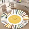 1pc Sunshine Spectrum Office Round Area Rug, Indoor Mat Suitable ForOffice, Under Office Chairs Bedroom Living Room Home Decor, Room Deco U52