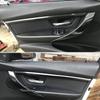 For BMW 4 Series F32 F33 F36 2013- Interior Control Panel Door Handle 5D Carbon Fiber Stickers Decals Car styling Accessorie
