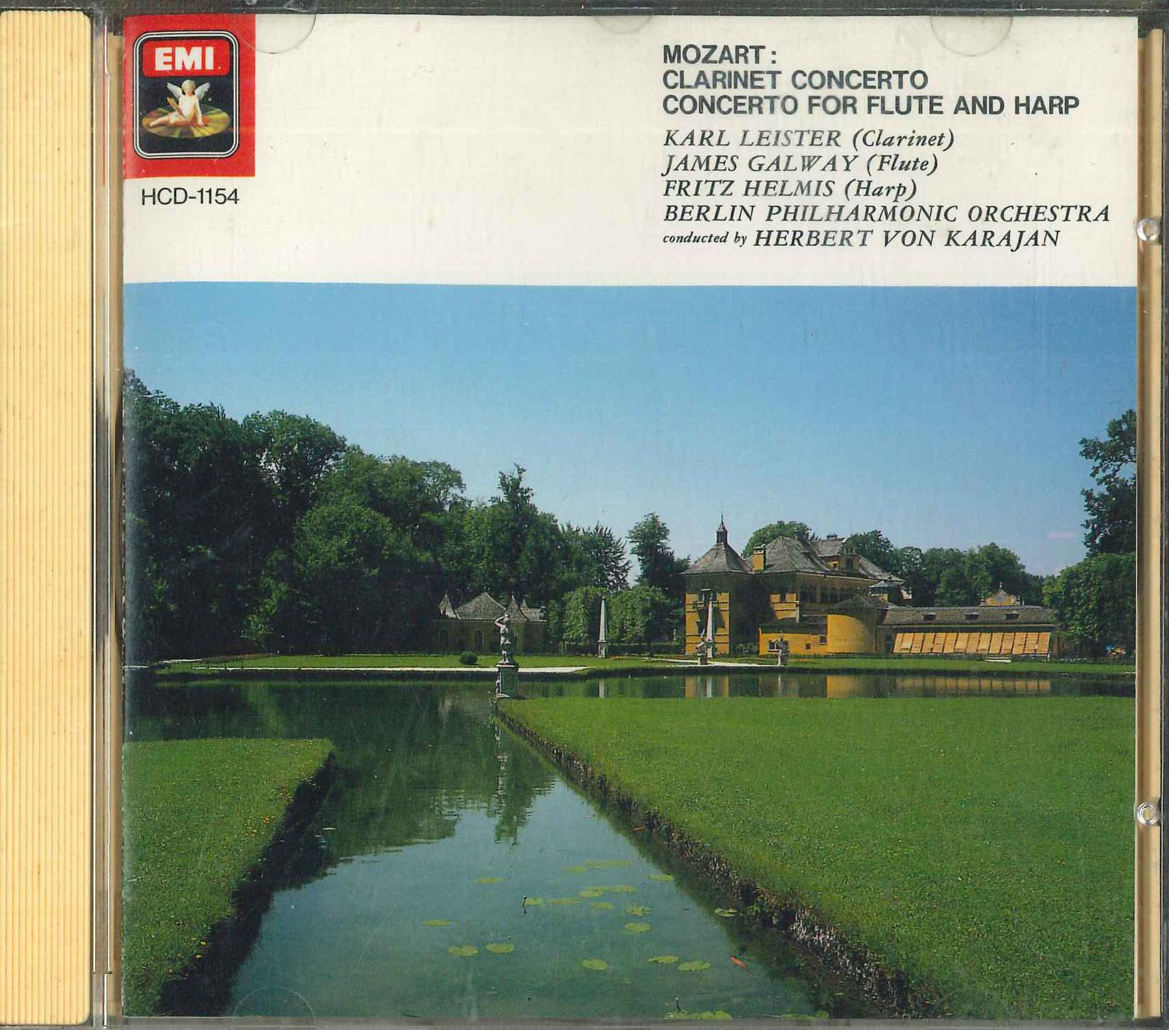 

CD HERBERT VON KARAJAN - Mozart Clarinet Concerto / Concerto HCD1154 EMI Japan Classical Used
