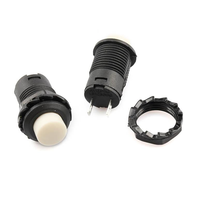 6pcs Self-Lock /Momentary Pushbutton Switches DS427 DS428 12mm OFF- ON Push Button Switch 3A /125VAC 1.5A/250VAC DS-427 DS-428