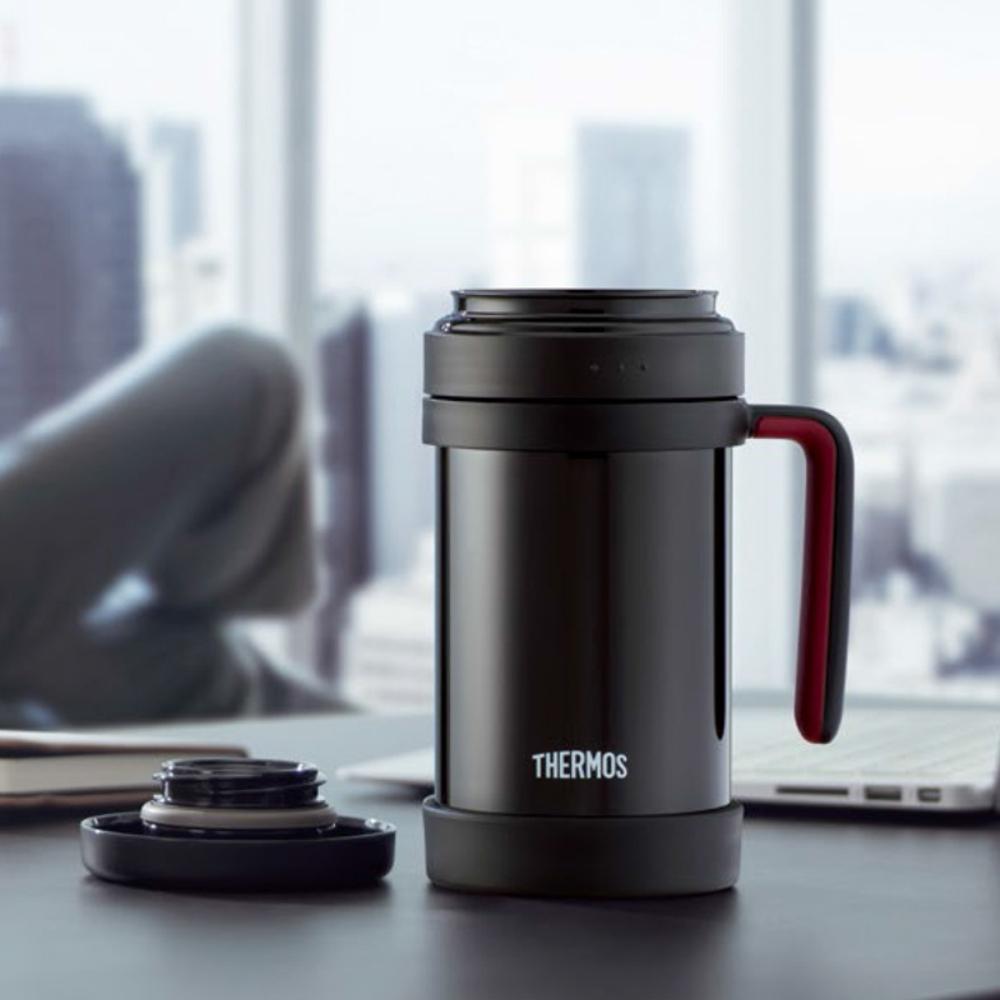 Kitchen High Vacuum Stainless Steel Business Insulated Cup with Tea Strainer Office Tea Brewing Cup TCMF-501 500ML