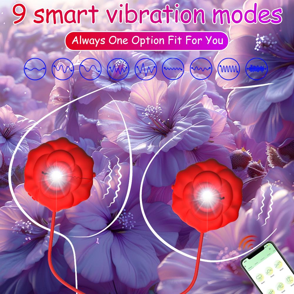 App Remote Control Nipple Vibrator for Women Clitoral Stimulation Breast Massage Clamps Masturbator Sex Toy for Women Adult18+