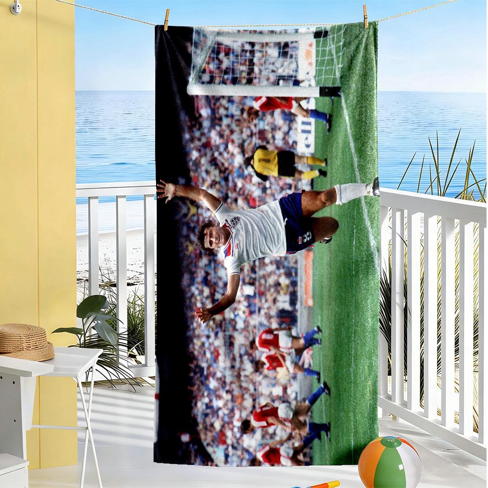 Football Legends Celebration Beach Towel Super Soft Microfiber Quickdry Fabric Comfortable Lightweight