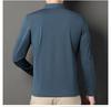 Men's Striped Autumn Cotton Polo - Long Sleeve, Turn-Down Collar, Breathable, Casual Business Shirt