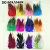 50pcs Multi Color Pheasant Feather 10-15cm/4-6inch DIY Jewelry Decoration Rooster Feathers for Craft Wedding Party Accessories