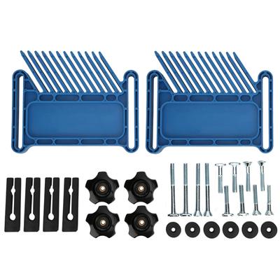 2 Stück Holzbearbeitung Federbrett-Set Frästische Sägen Blaue Tischlerhilfe Handwerkzeug-Set