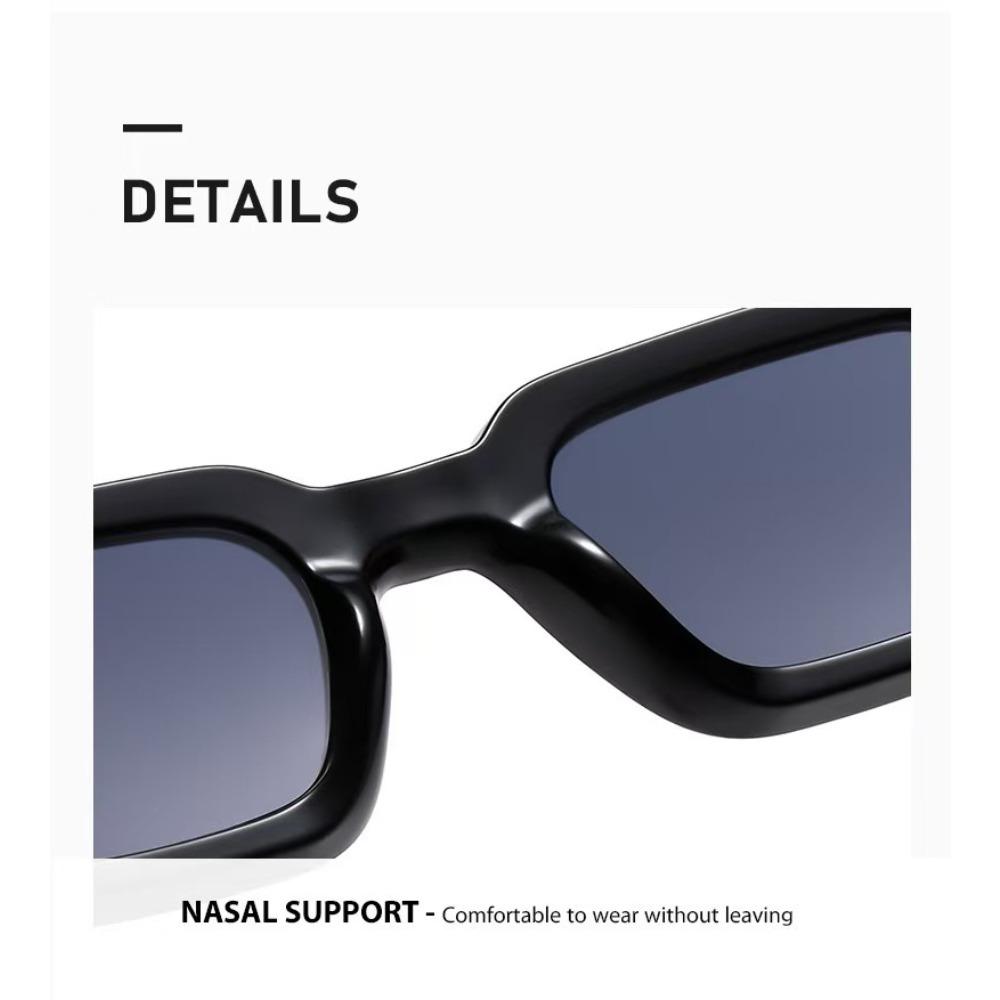 Women Fashion Square Small Frame Myopia Glasses Retro New Style Simple and High-end Stylish Near Sight Sunglasses Minus Diopter