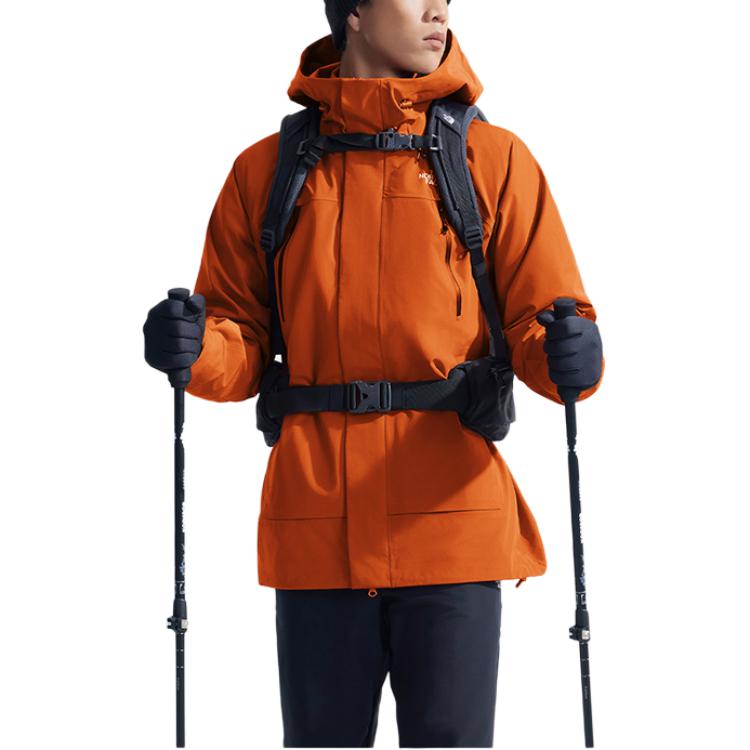 THE NORTH FACE Stormpeak Waterproof, Windproof, Breathable, And Thermal Windbreaker Jacket Men's Sunset Orange NF0A89ZM-1I0