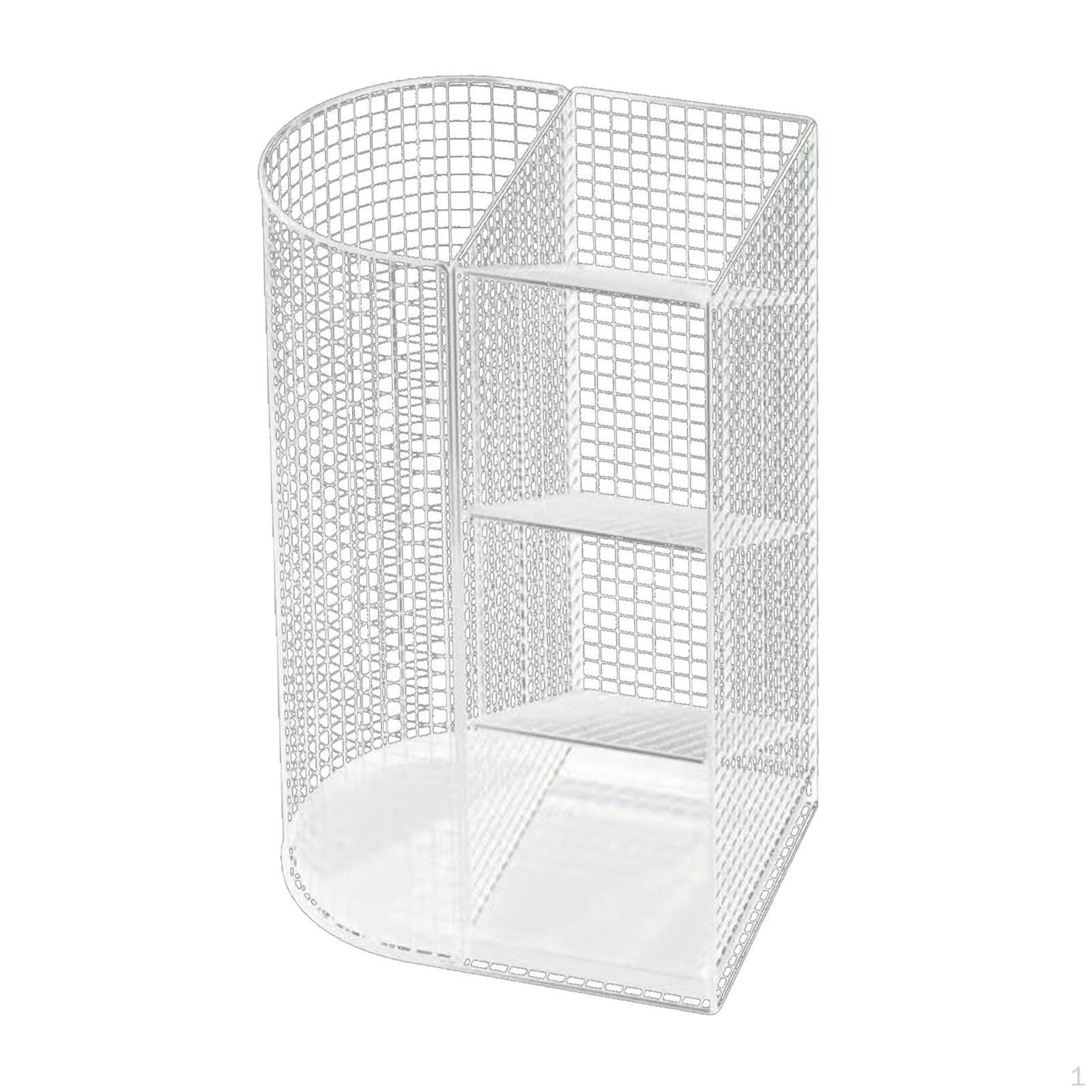 

Держатель тростей для ходьбы Подставка для зонтов Отдельно стоящий многофункциональный органайзер белый