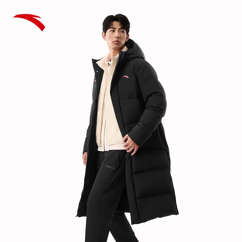 Anta Men s Six-Degree Core Water-Repellent Long Down Jacket L