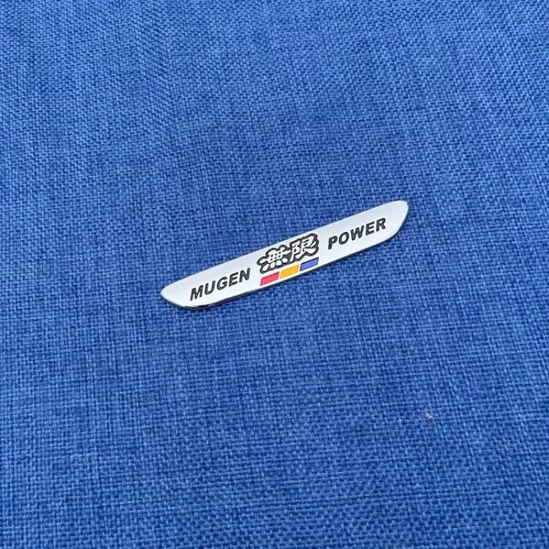 3D Metall Auto Aufkleber Mugen Logo Kotflügel Heckklappe Emblem Abzeichen Aufkleber für MUGEN POWER Fit Civic Type R Zubehör