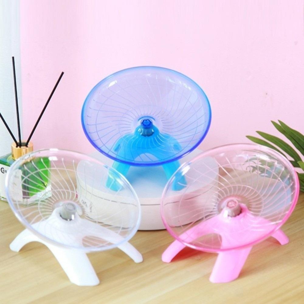 Steel Axle Hamster Flying Wheel Transparent Running Disc Toy  for Small Animal