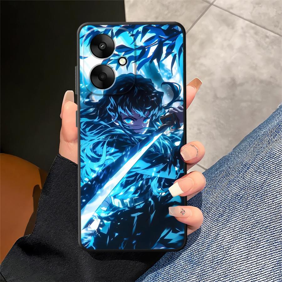 Soft Back Phone Cover Case for Xiaomi Redmi 10 9A 9C K40 K50 Gaming 13C K60 9T 12C A5 A1 A2 Plus 12 Demons Anime Slayer