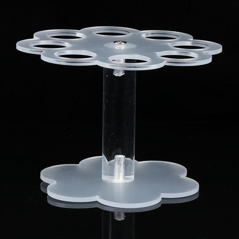 1Pcs 8 Holes Acrylic Ice Cream Cone Stand Holder Transparent/Chip Cone Holder