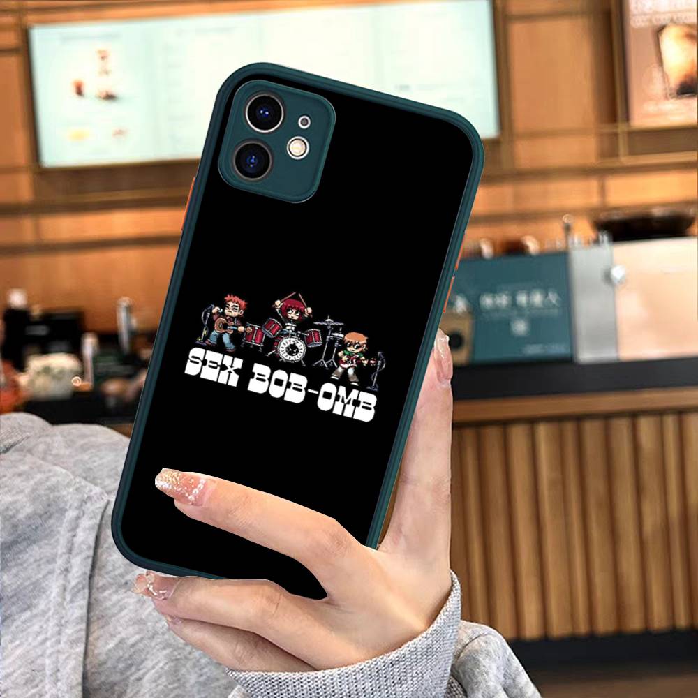 S-Scott Pilgrim Silicone Case For iPhone 16 15 14 13 12 11 Pro Max Plus X XS MAX Shockproof Matte Cover