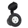 Flanged Power Outlet 2 Pole 3 Wire PC and Rubber Straight Blade Flanged Outlet 125V 20A