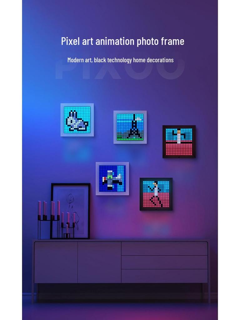 Divoom PIXOO Bluetooth Pixel Light: Game, Sound, and Clock in One - Perfect Birthday Gift!