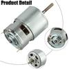 Grass Cutter Motor Replacement Part RS755, Cylindrical Motor Form with Threaded End, Metal Housing, 98 x 44.5 mm, for Brush Cutter Maintenance