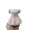 Bow Princess Dress Makeup Brush Storage Bucket Ins Style Desktop Pen Holder Girls Bedroom Office Decor Desktop Organizer