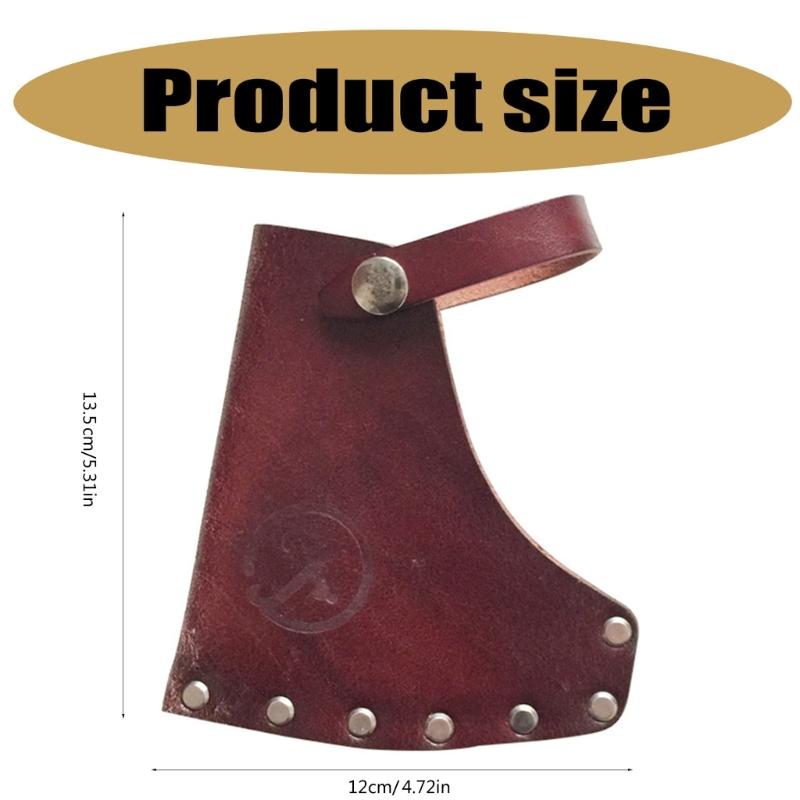 Copertura Protettiva per Ascia da Campeggio Copricapo in Pelle PU per Testa di Ascia Custodia Protezioni per Ascia da Campeggio Esterna Strumento