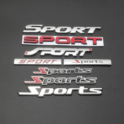 Car Personalized Modification Car Sticker Metal Sports Car Logo, Sports Version Body Sticker Tail Label Scratches Decorative Sticker Side Label